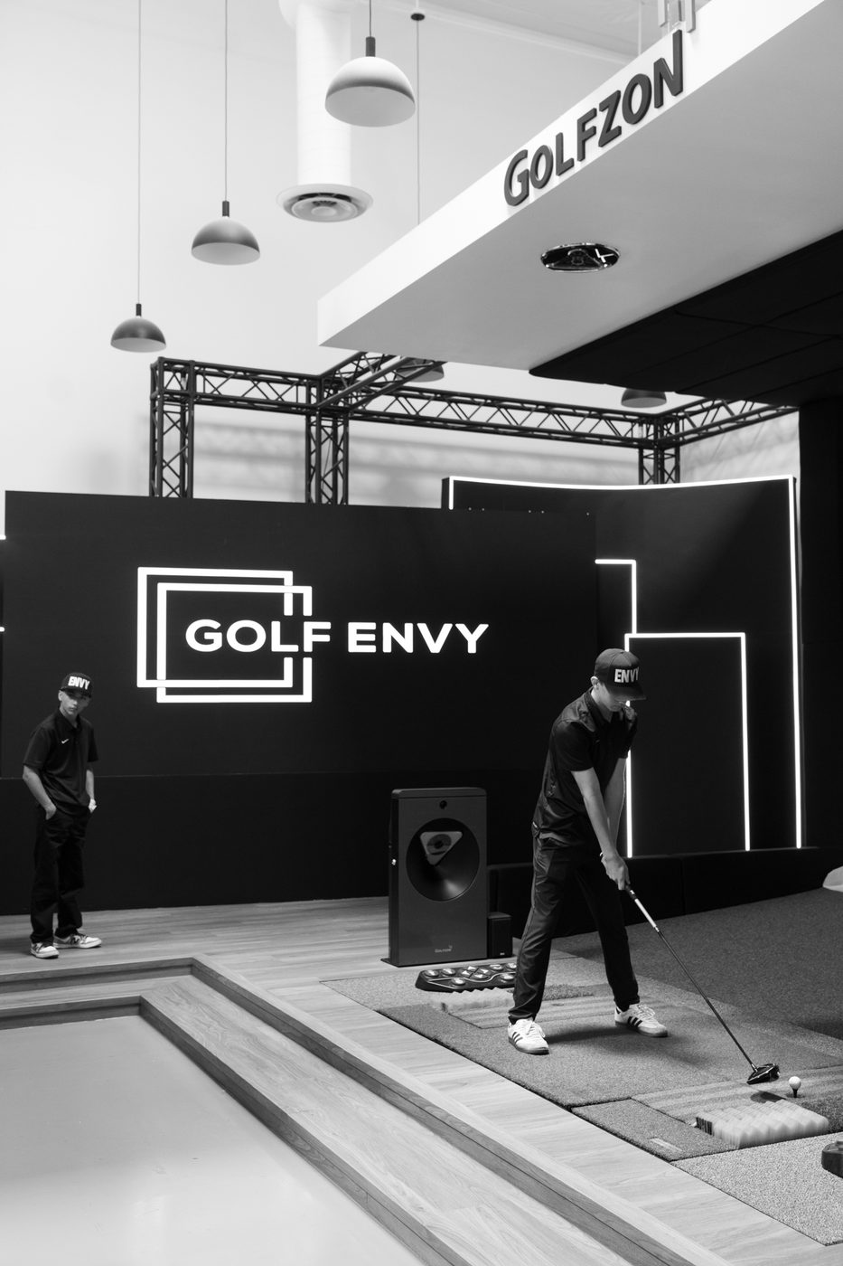 Golf Envy indoor facility with GOLFZON simulator bay